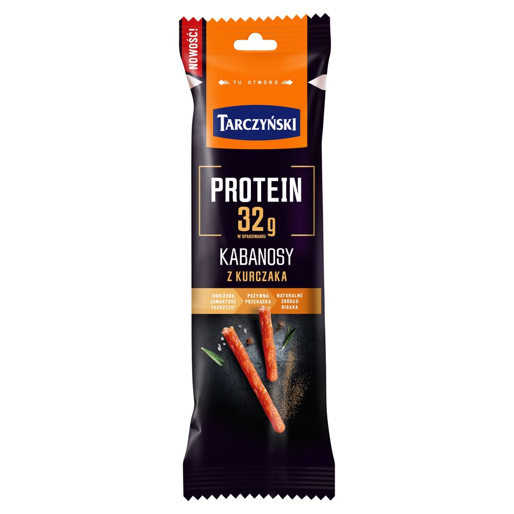 Tarczyński Protein Kabanosy z kurczaka 80 g. /szt.