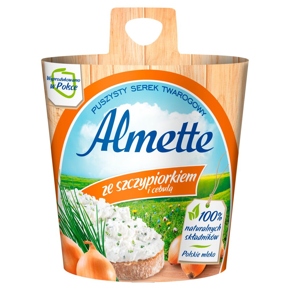 Almette Puszysty serek twarogowy ze szczypiorkiem i cebulą 150 g. /szt.