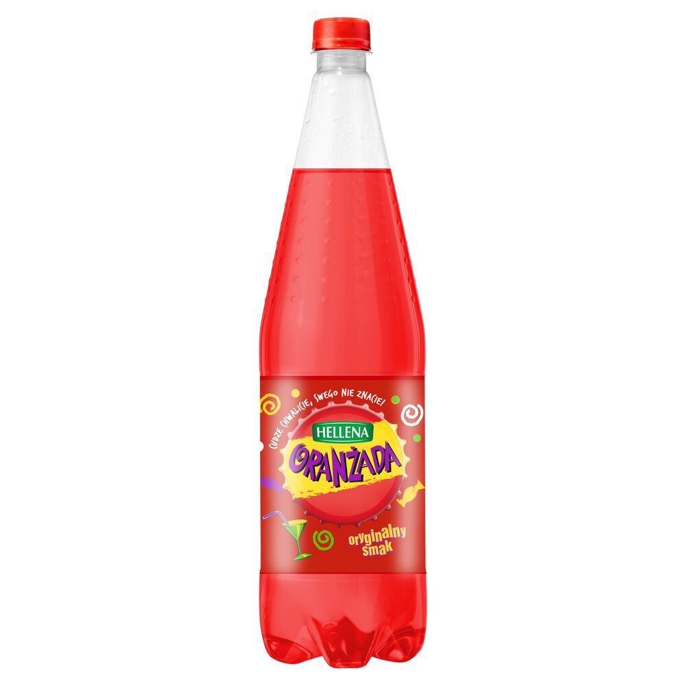 Hellena Oranżada czerwona 1,25 l. /szt.